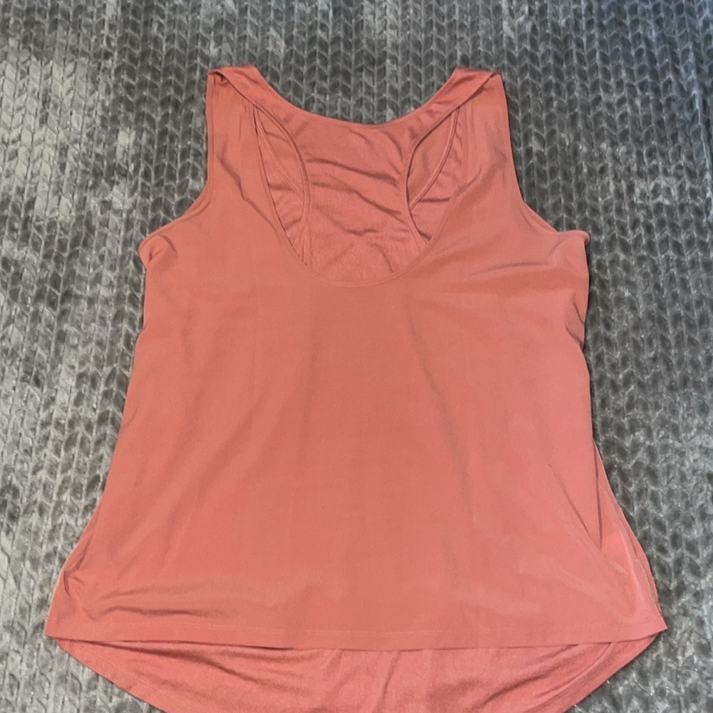 Ann Taylor Loft Lounge Double Layered Shirt. Racer Back. Size Large - Picture 6 of 8